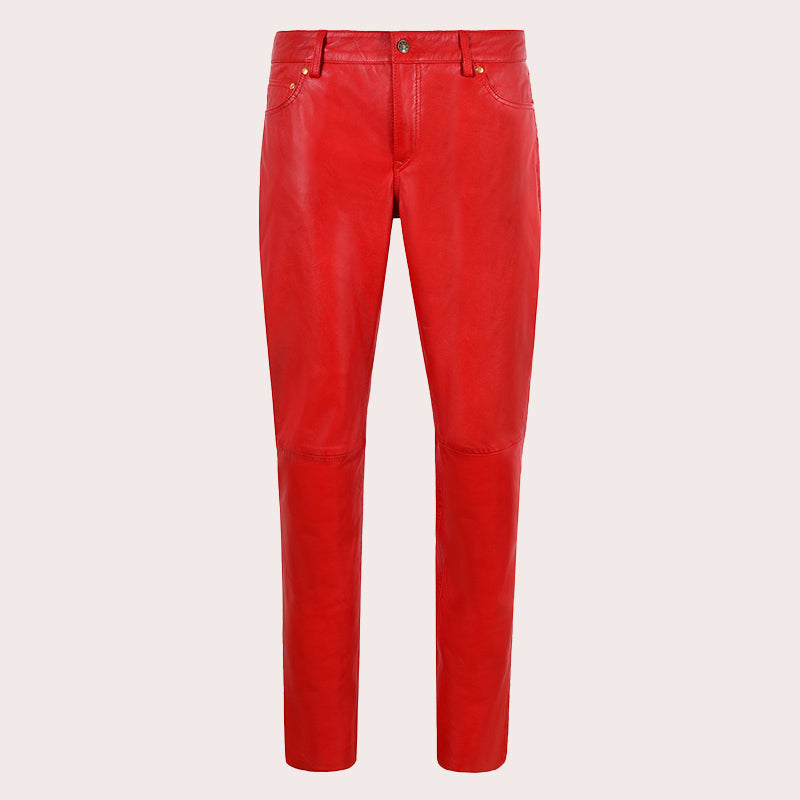 Women's Leather Jeans Style Pants ORSBY