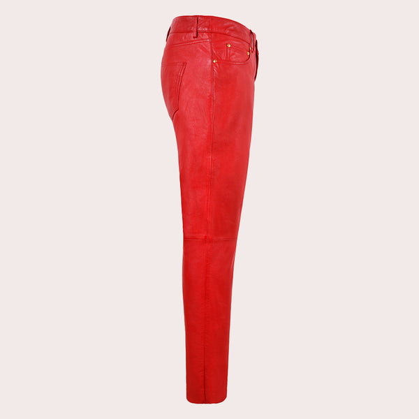 Women's Leather Jeans Style Pants ORSBY