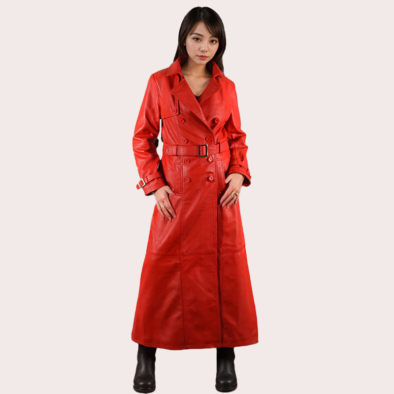 Women s Long Leather Trench Coat ANGIE women-s-long-leather-trench-coat-angie