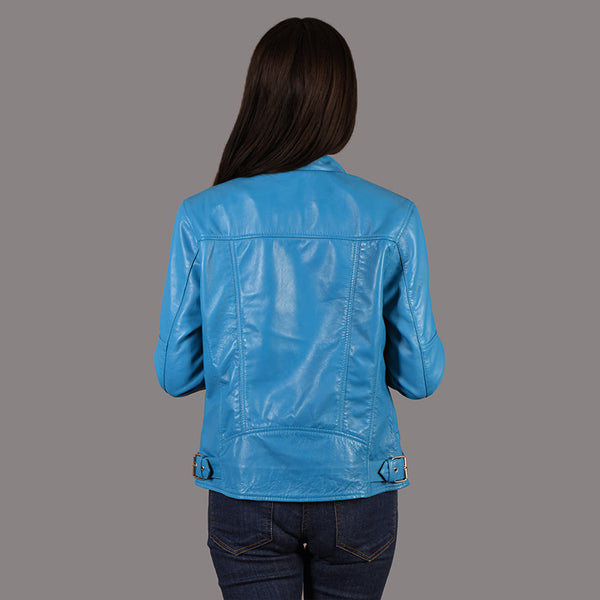 Leather Biker Jacket for Women SKIDDAW