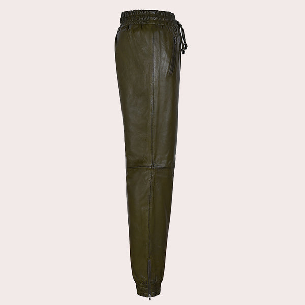 Leather Joggers for Women Leather Trousers MORSBY