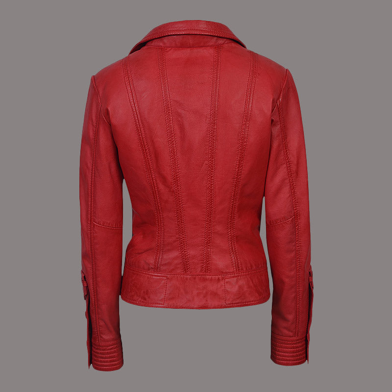 Women Leather Biker Jacket BROOKMERE