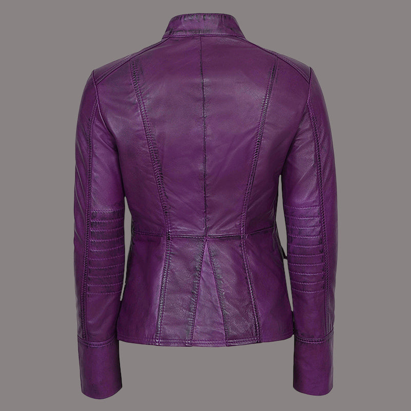 Women Military Style Leather Jacket VALOR