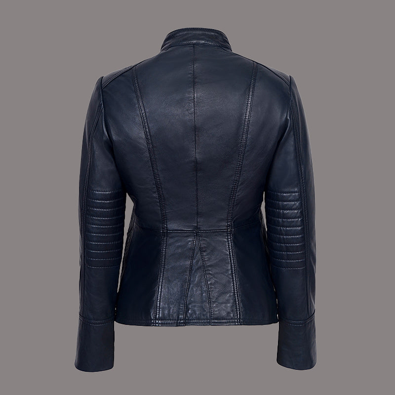 Women Military Style Leather Jacket VALOR