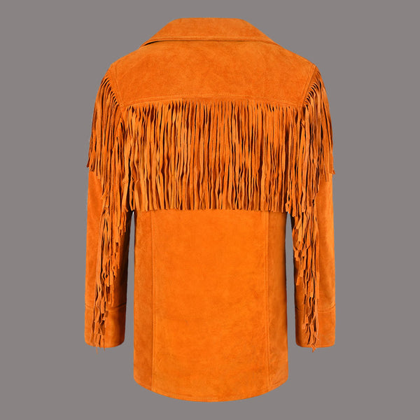 Women's Suede Fringe Jacket AURA