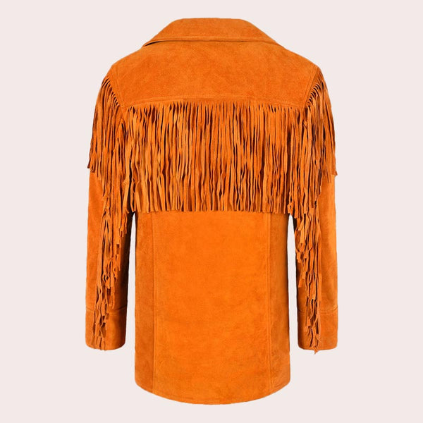 Women's Suede Fringe Jacket AURA