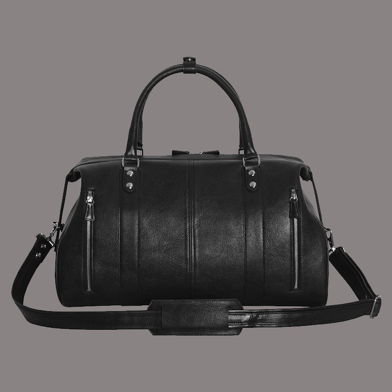 Medium Leather Holdall in Black for Women