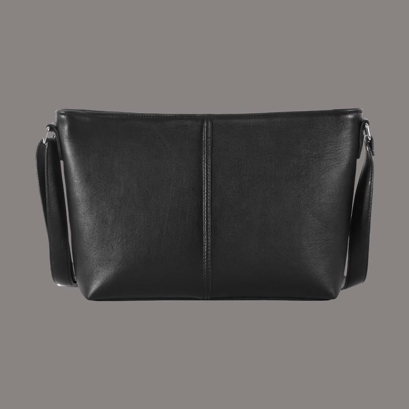 Women's Black Leather Shoulder Bag