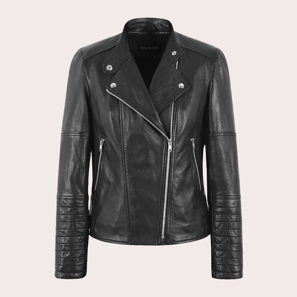 Leather Biker Jacket for Women SKIDDAW
