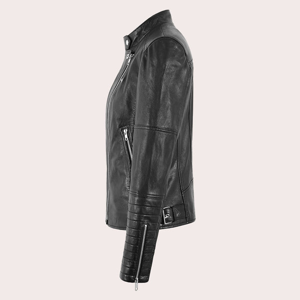 Leather Biker Jacket for Women SKIDDAW