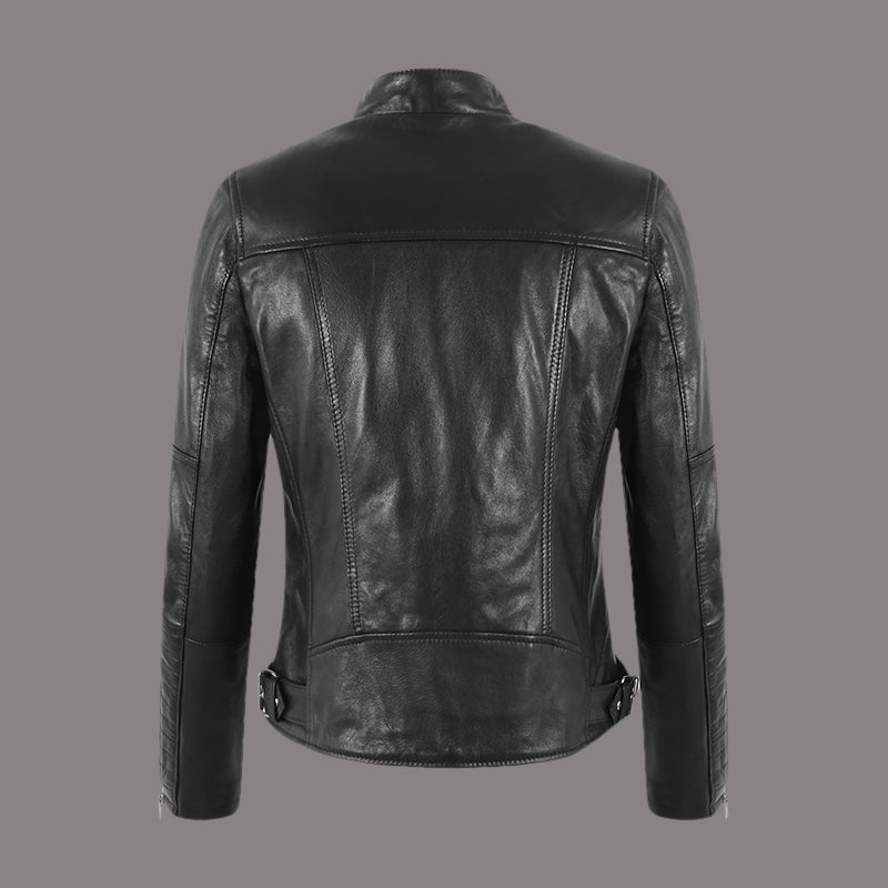 Leather Biker Jacket for Women SKIDDAW