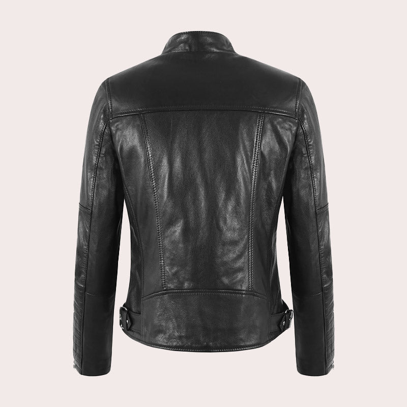 Leather Biker Jacket for Women SKIDDAW