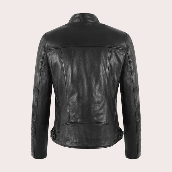 Leather Biker Jacket for Women SKIDDAW