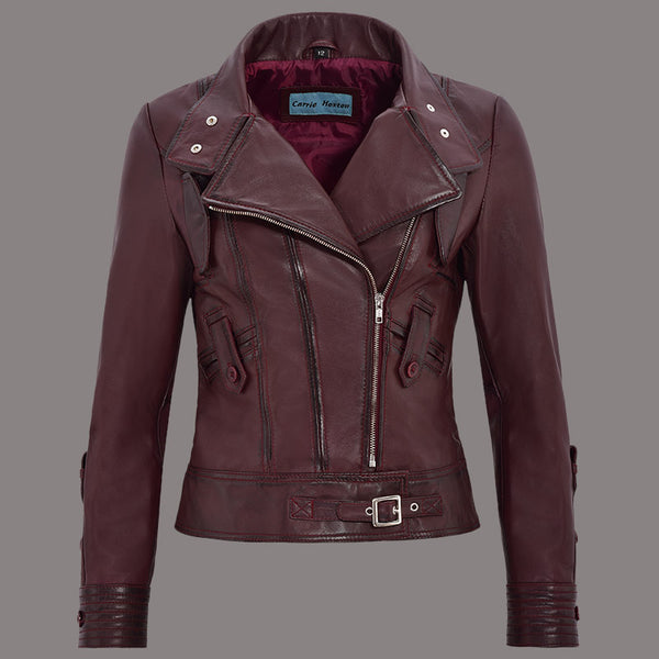 Women Leather Biker Jacket BROOKMERE