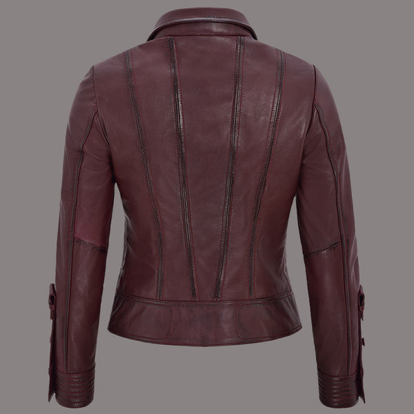 Women Leather Biker Jacket BROOKMERE