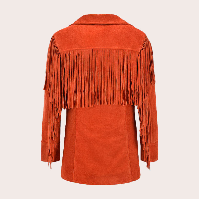 Women's Suede Fringe Jacket AURA