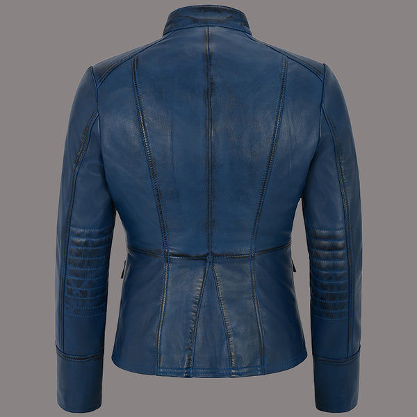 Women Military Style Leather Jacket VALOR