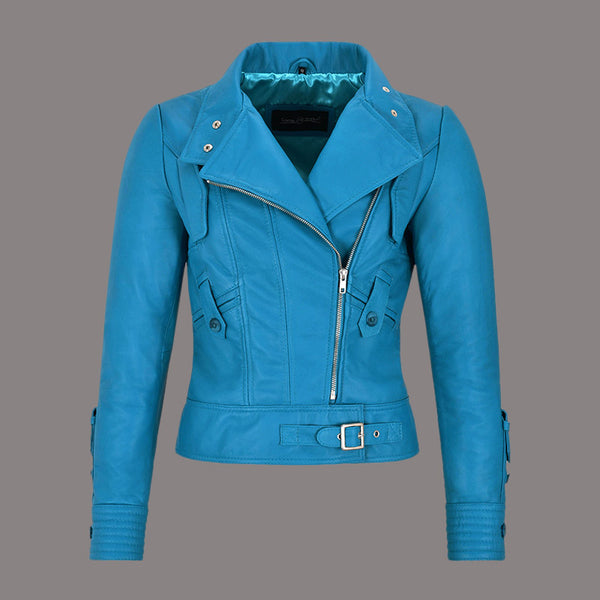 Women Leather Biker Jacket BROOKMERE