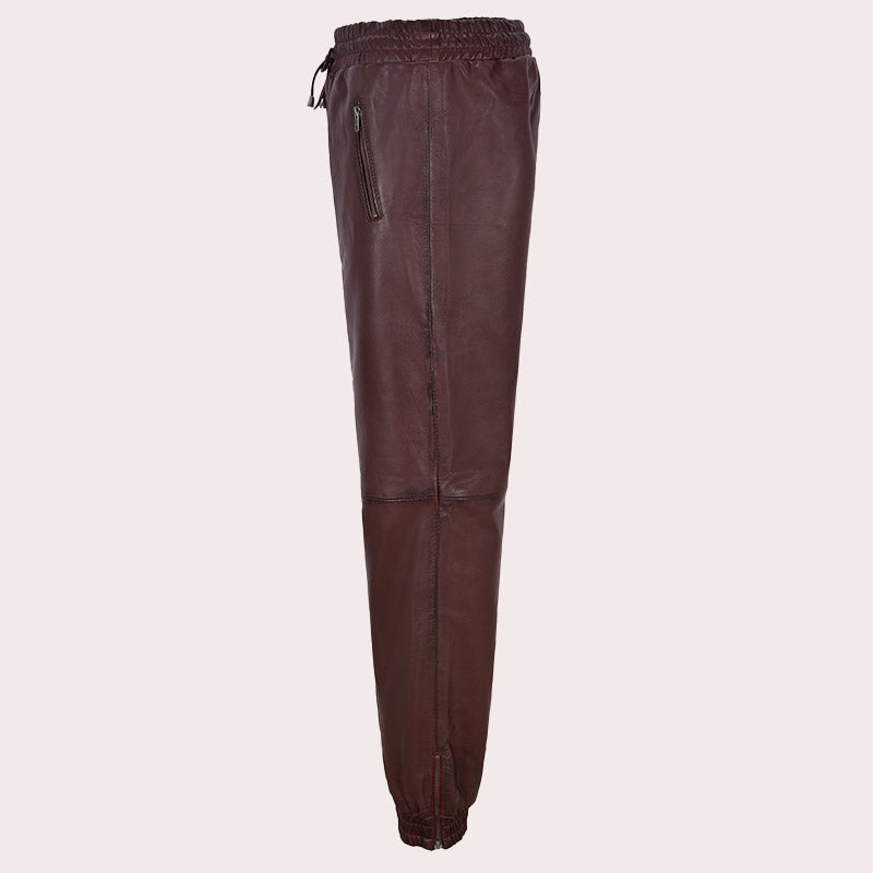 Leather Joggers for Women Leather Trousers MORSBY