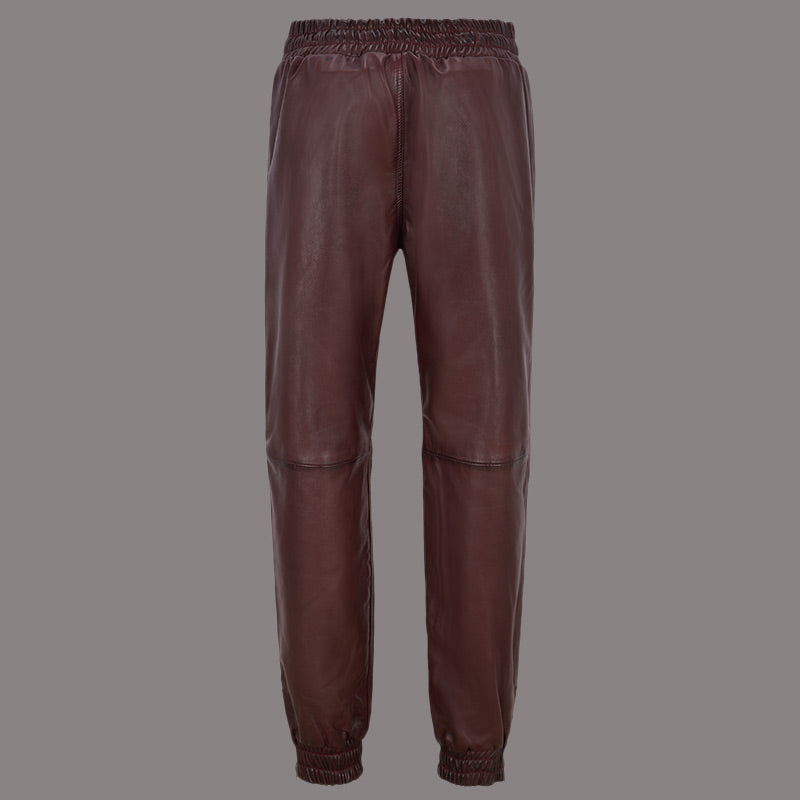 Leather Joggers for Women Leather Trousers MORSBY