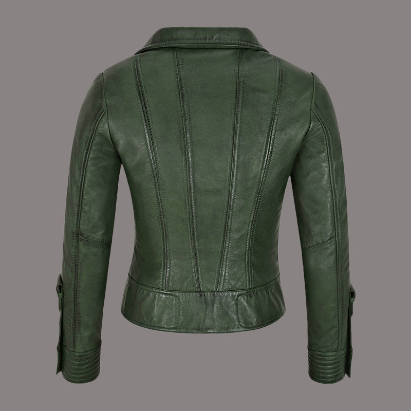 Women Leather Biker Jacket BROOKMERE