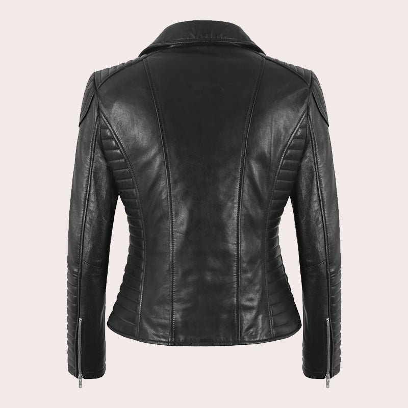 Women's Leather Biker Jacket GRASMERE