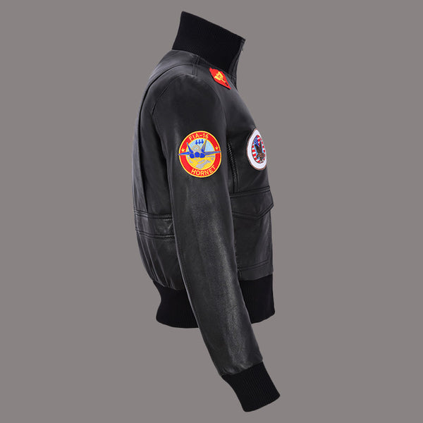 Top Gun Leather Jacket For Women Kelly McGillis