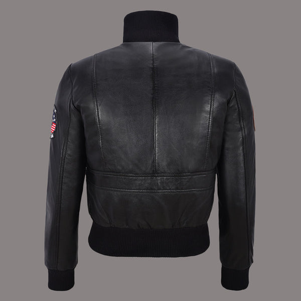 Top Gun Leather Jacket For Women Kelly McGillis