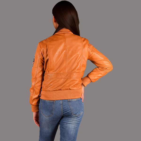 Top Gun Leather Jacket For Women Kelly McGillis