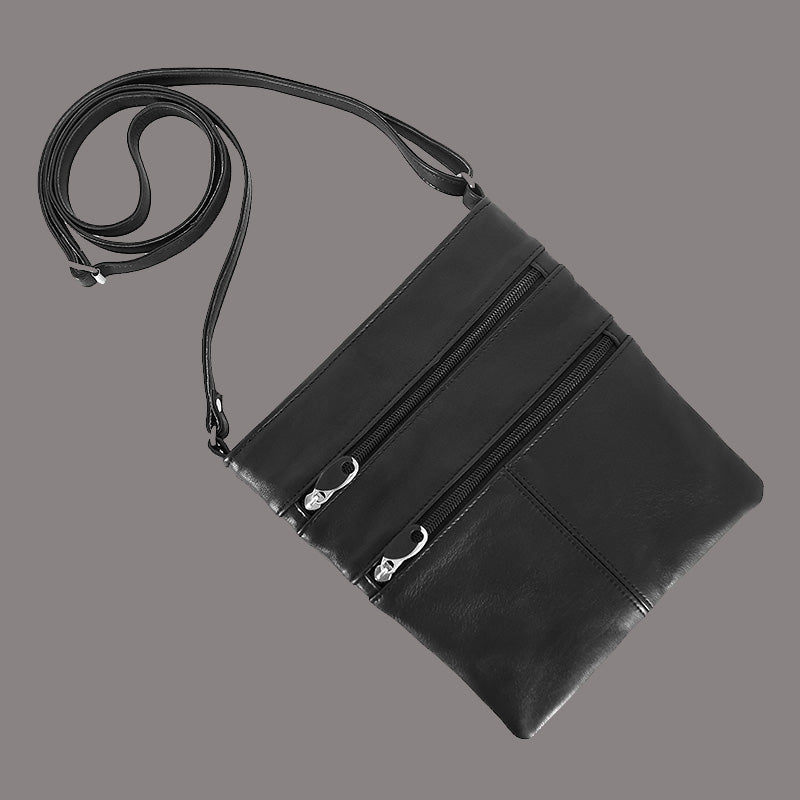 Slim Leather Crossbody Bag for Women