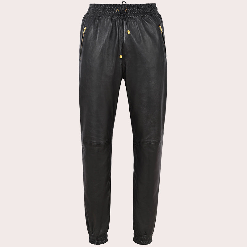 Leather Joggers for Women Leather Trousers MORSBY