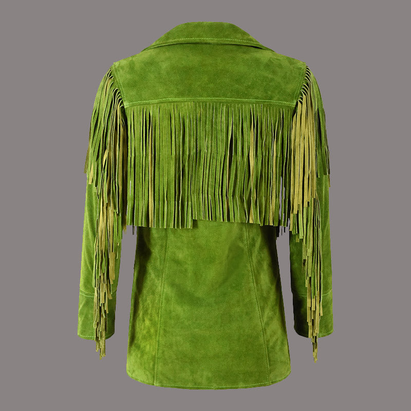 Women's Suede Fringe Jacket AURA