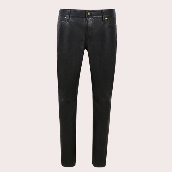 Women's Leather Jeans Style Pants ORSBY