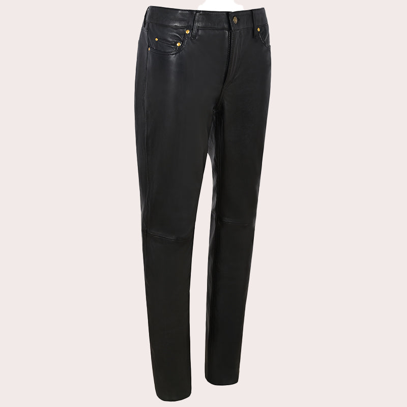 Women's Leather Jeans Style Pants ORSBY