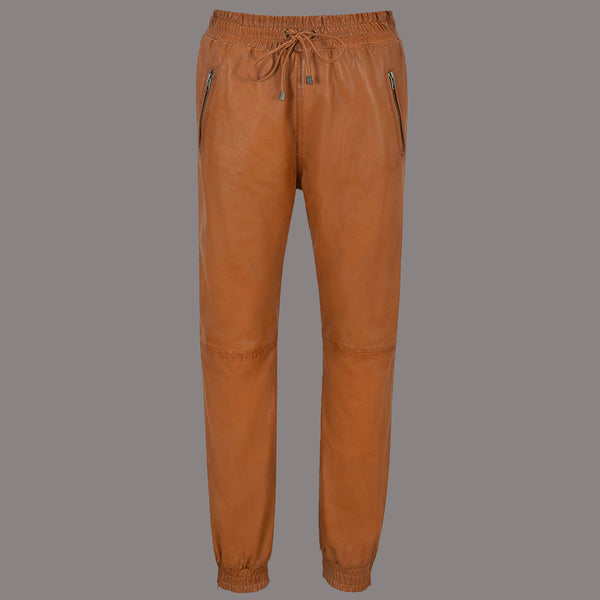 Leather Joggers for Women Leather Trousers MORSBY