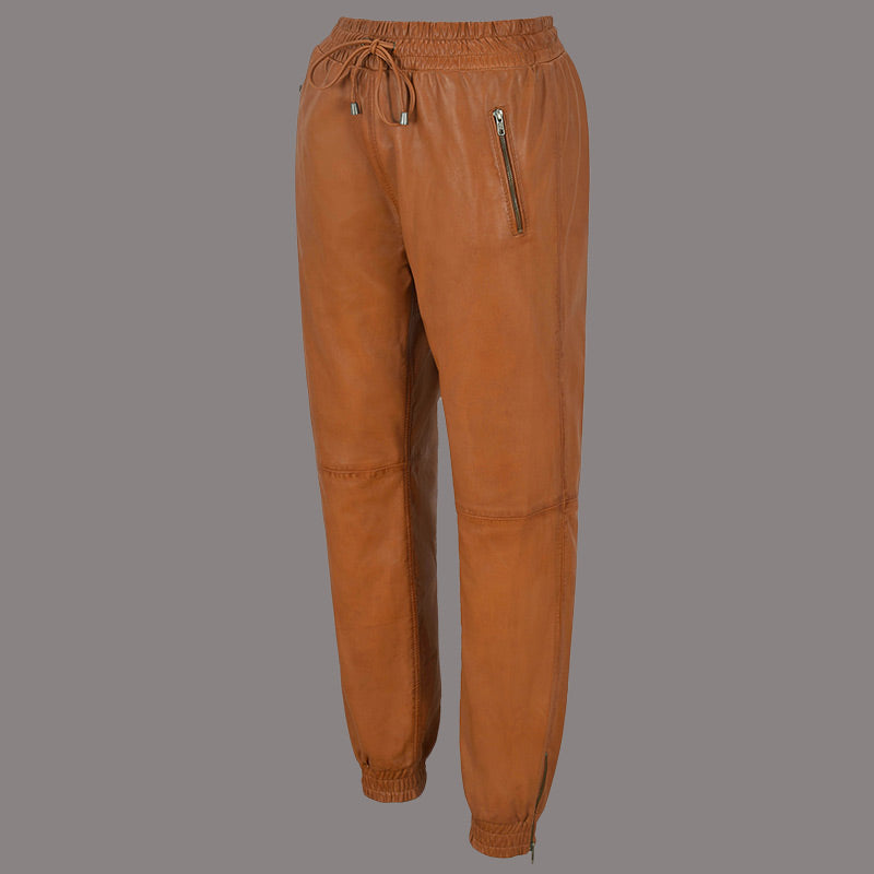 Leather Joggers for Women Leather Trousers MORSBY