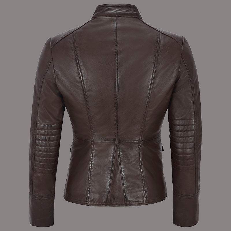 Women Military Style Leather Jacket VALOR