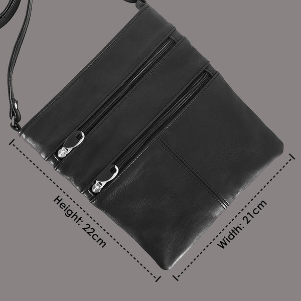 Slim Leather Crossbody Bag for Women